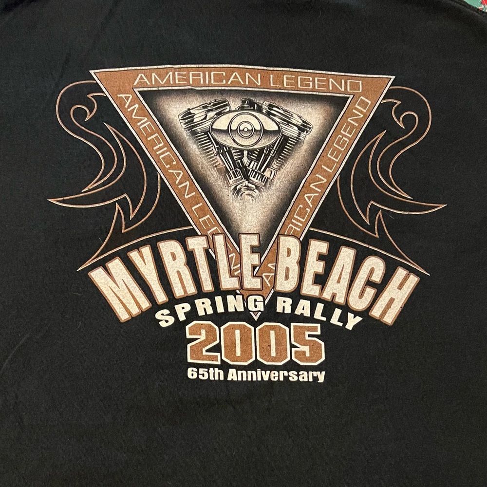 2005 Myrtle Beach Spring Rally Biker Tee - Picture 4 of 4